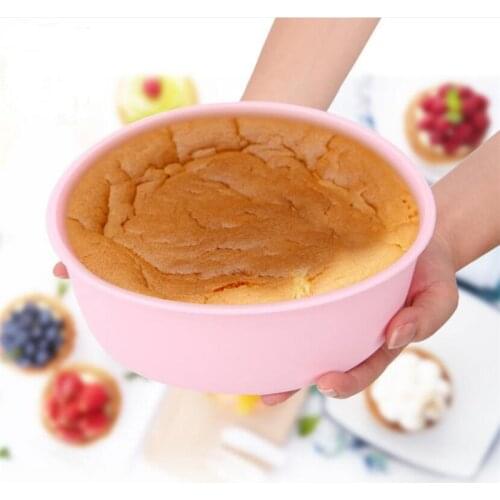 8 inch Round Silicone Pastel Layer Cake Mould Silicone Mousse Mold Round Baking Tools For Cakes Cooking Forms Tray Pans