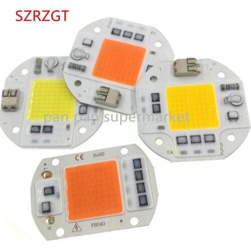 AC220V 50W cob led grow light chip full spectrum 6000k 3500k 380-840nm for Indoor Plant Seedling Grow and Flower