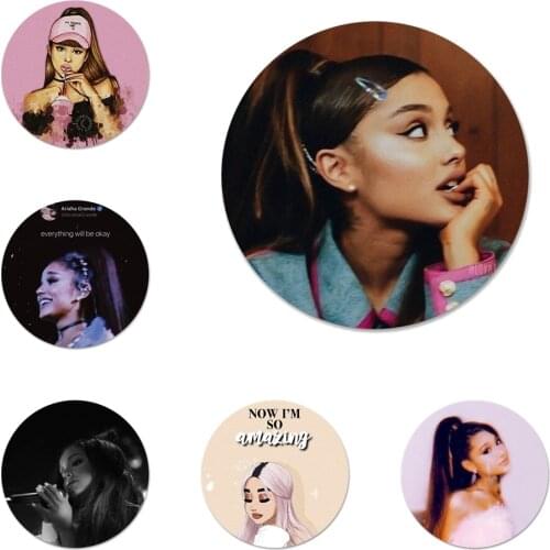 Ariana Grande Colorful Cute Icons Pins Badge Decoration Brooches Metal Badges For Backpack Decoration