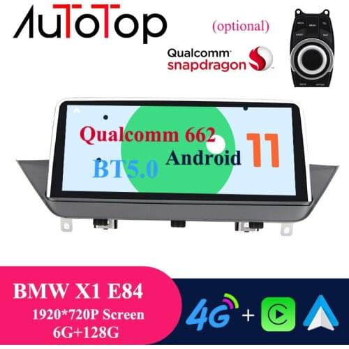 AUTOTOP Android 11 BMW X1 e84 Car Multimedia Carplay 6G+128G1280*480/1920*720 IPS Screen Android Auto GPS Navigation BT 5.0 Wifi