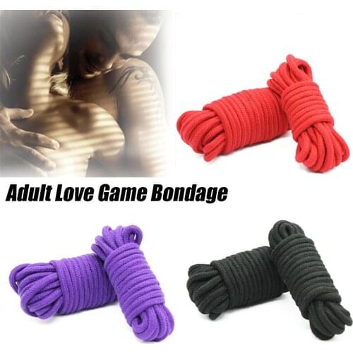 BDSM Bondage Rope Softness Cotton Rope Strap, Sex Roleplay Bondage Kit Bondage Art Adult Game Products For Gay And Couples