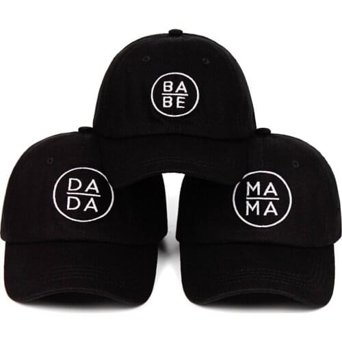 Parent-child MAMA BABE Baseball Cap DADA Trucker Dad Hat Black Snapback Gorras Bone Mother Mom Life Hat Outdoor Leisure
