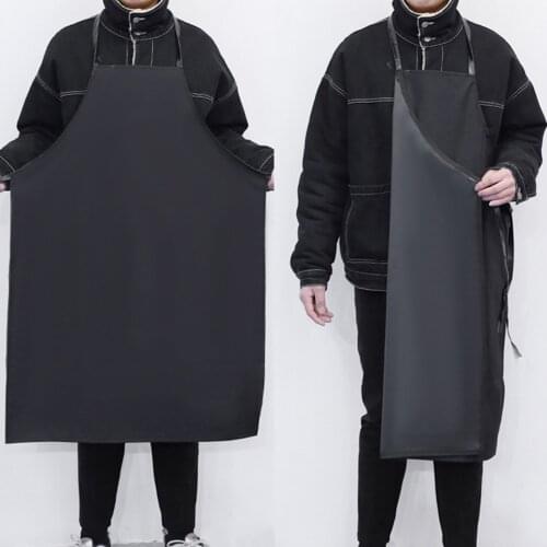 Black color 1Mx60cm polyester classic design work apron kitchen apron couples apron Leather Car Wash Apron waterproof
