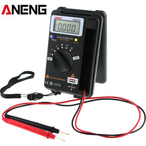 ANENG AN8203 4000 Counts True RMS Mini Digital Multimeter AC Voltage Current Tester Multimeter Ammeter Capacitance Tester