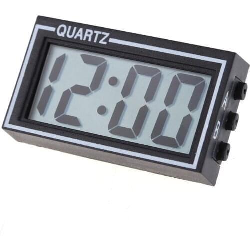 Mini Digital LCD Auto Car Truck Dashboard Date Time Calendar Clock Black Automobiles Interior Ornament car Accessories