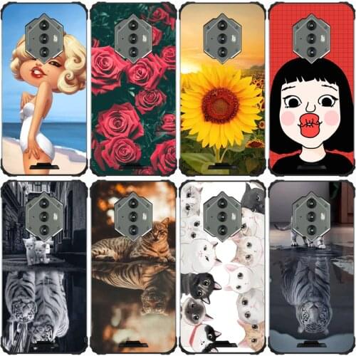 For BLACKVIeW BV6600 PRO Case Rose Wolf Cute Patterned Cover Soft Silicon Phone Case for Blackview BV6600 Pro Top Quality