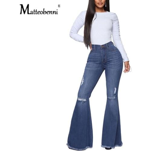Flare Jeans Pants Women Thin Vintage Denim Ladies High Waist Stretch Pocket Trousers 2020 Fashion Plus Size Wide Leg Jeans S-3XL