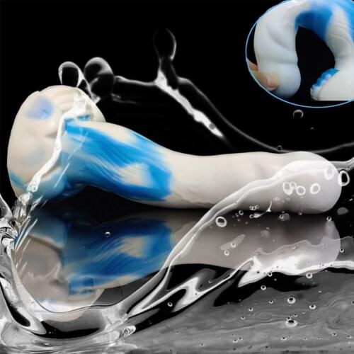 Fantasy Flexible Penis Animal Dildo Vagina Anus G-Spot Massager Butt Plug BM Flirt Game Silicone Big Butt Masturbator Toy Store