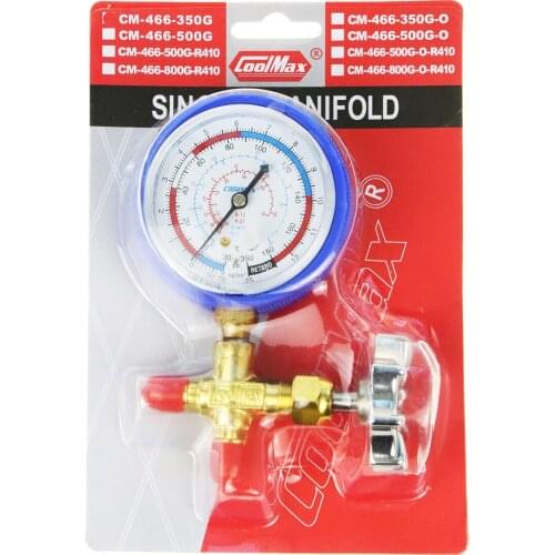 GEMEI CM-466-G CM 466G low pressure single table valve refrigerant table for R410 Free shipping