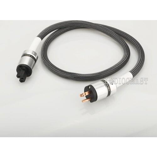 Audiocrast 4N OFC AC US Power Cable HIFI AUDIO Extension power cable