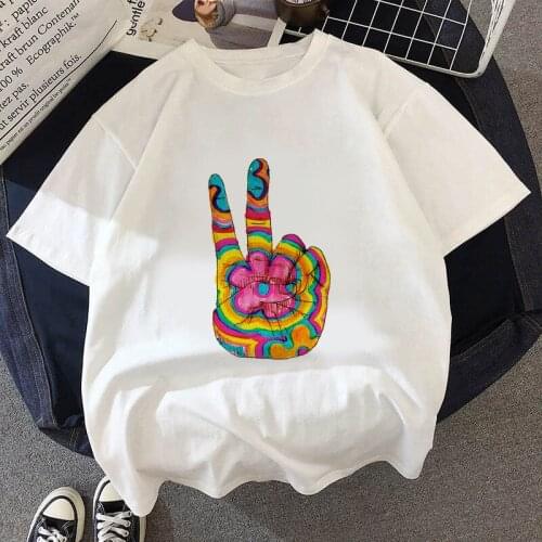 Summer Art Oil Painting Printed Women T Shirt Short Sleeved O Neck Tees Shirt for Girls Tee Top Female Clothing Fashion T-Shirt