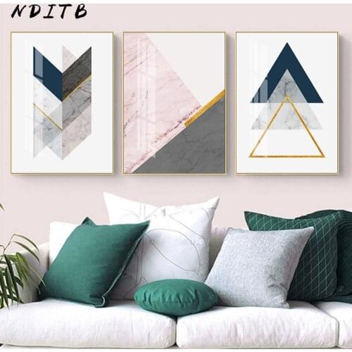 Marble Texture Geometric Poster Abstract Shape Modern Art Canvas Print Wall Painting Nodic Decorative Picture Living Room Decor