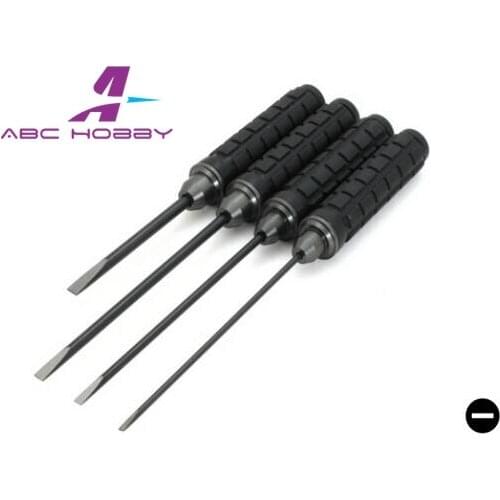 RC Silicone handle Slotted Tools set (3.0 4.0 5.0 5.8mm) black tip
