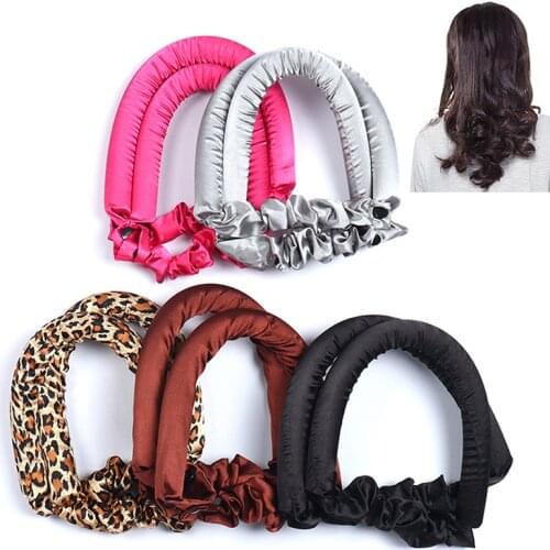 1PC Heatless Curling Rod Headband Silk Rod Heatless Hair Heatless Curls Overnight Band Silk Magic Hair Curler Soft Wave Formers