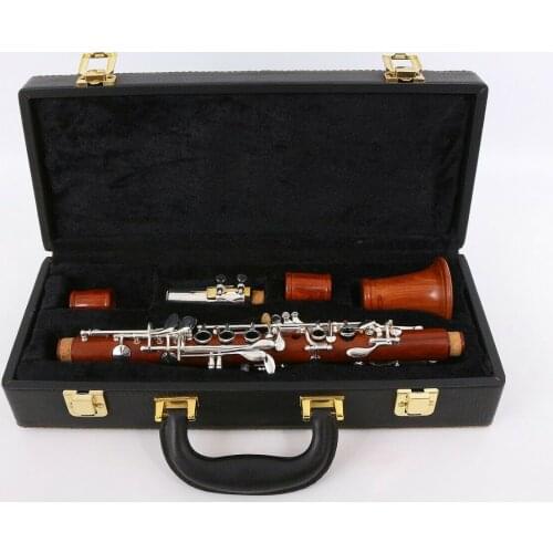 Yinfente Clarinet Professional Rosewood Clarinet Golden Plated Key Bb Key 17 key