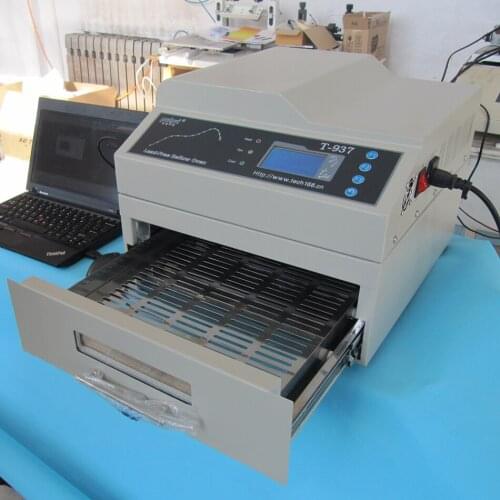 PUHUI Authorized T-937 Desktop Leadfree Reflow Oven Infrared IC Heater T937 Reflow Solder Oven BGA SMD SMT Rework Station T 937