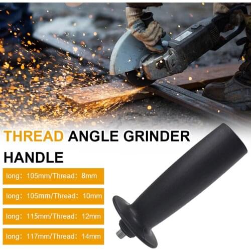 M8/M10/M12/M14 8mm/10mm/12mm/14mm Angle Grinder Handle Plastic Thread Auxiliary Side Handle for Angle Grinder Black