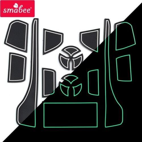 Smabee Car Gate Non-slip Slot Mat For Toyota Crown 2019 2020 interior Accessories Cup Coaster Non-slip mats Car Sticker