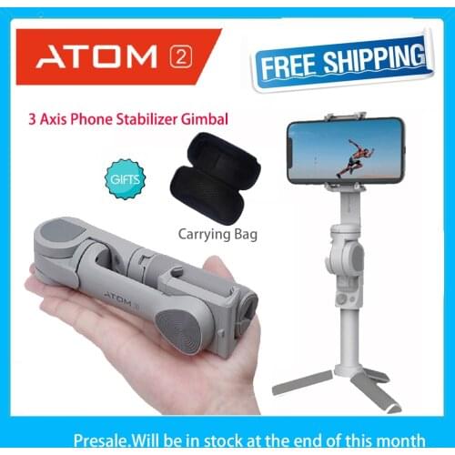Snoppa ATOM2 3-Axis Phone Handheld Stabilizer Gimbal Wireless Bluetooth Selfie Stick Tripod Anti-Shake For iPhone Huawei Xiaomi