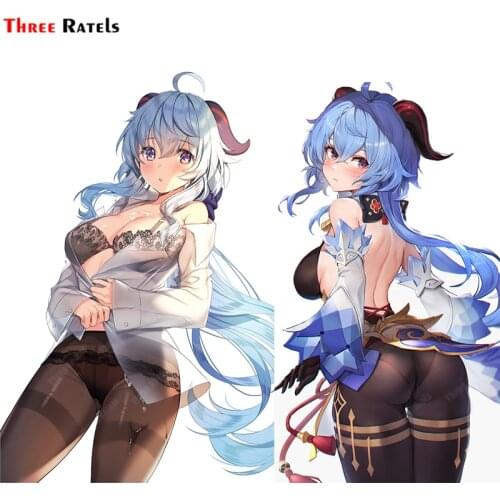 Three Ratels A708 Cartoon Game Ganyu Genshin Impact For Macbook Anime Sticker Personalized Kids Toy Decals