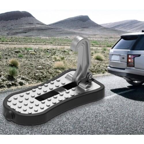 Universal Foldable Auxiliary Pedal Roof Pedal Foldable Car Vehicle Folding Stepping Ladder Foot Pegs Easy Access Car Accessories