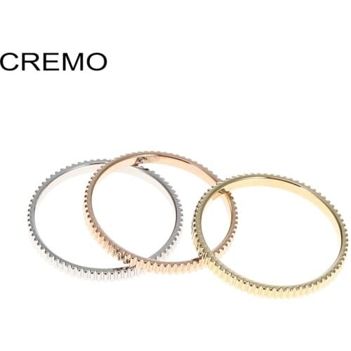 Cremo 2MM Inner Rings Combination Stackable Filled Band Interchangeable Cocktail Wedding Band Gift Anillos Mujer Access Jewelry