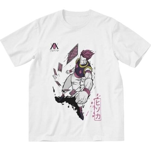 Funny Hisoka Morow T-shirt Mens Graphic T Shirt Short Sleeve 100% Cotton Harajuku Hunter X Hunter Tshirt Unique Tee Top Gift