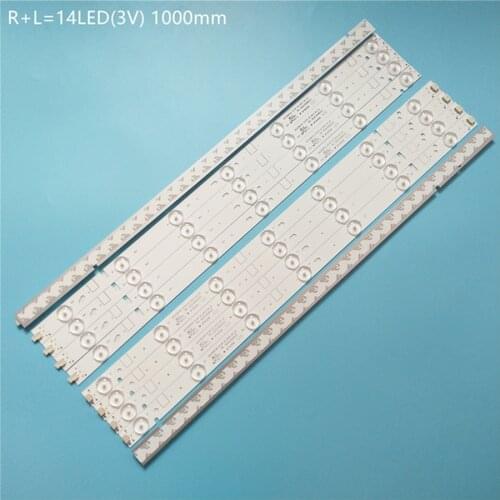 100% New 10pcs/Kit LED strips for RCA 50 TV RLDED5078A F PROSCAN 50 TV PLDED5068A B 303CX500031 303CX500032