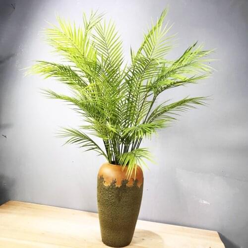 125CM 11Leaves Large Artificial Palm Plants Plastic Monstera Fake Tropical Tree Bouquet Indoor Potted Hotel Wedding Home Decor