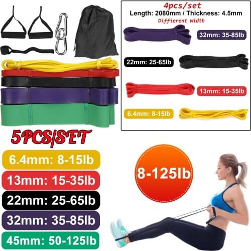 14 pcsResistance Band Set Gym Strength Training Rubber Loops Band Workout Fintess Exercise Bands Door Anchor Ankle Strap
