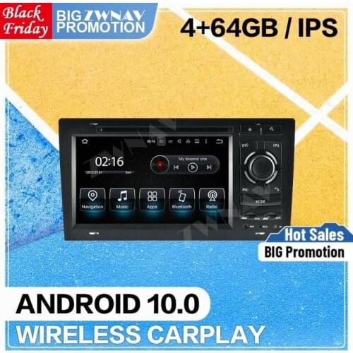 2 Din carplay Android 10 screen ar DVD player For AUDI A8 1994-2003 GPS Navigation Multimedia Auto Audio Radio Stereo Head unit