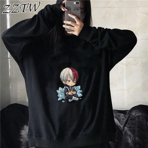 2021 Boku No Hero - My Hero Academia Hoodies Long Sleeve Womens Sweatshirts Anime Hoodie Winter Female Pullovers Hoody