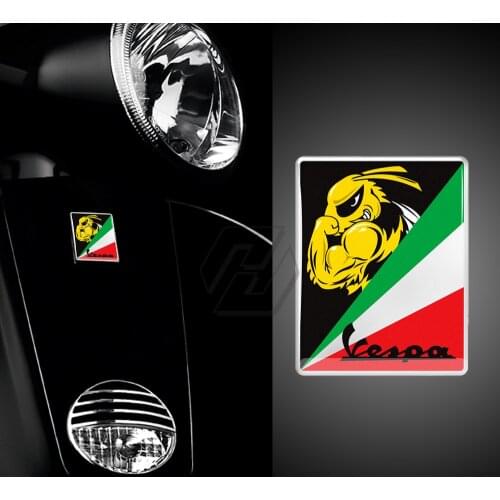 3D Motorcycle Decal Italia Sticker Case for PIAGGIO VESPA GTS GTV LX LXV 125 250 300 ie Super Replace Logo