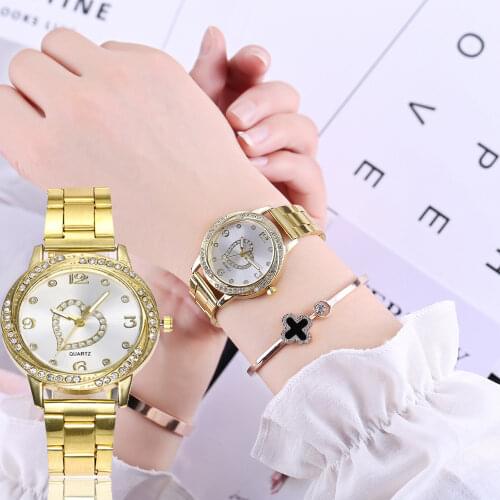 Retro Womens Watches Casual Quartz Watch Stainless steel Strap Alloy Dial Fashion Luxury Women watch Wrist 2021 Sale Clock
