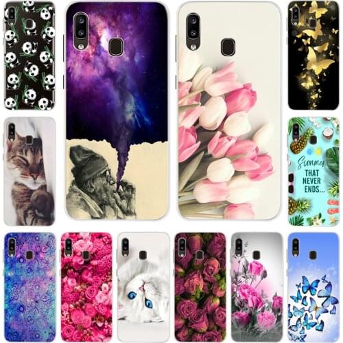 For Samsung Galaxy A30 Case Fashion Cute Cartoon Flower Soft Silicone Phone Case For Samsung Galaxy A30 Back Cover A30 A 30 A305