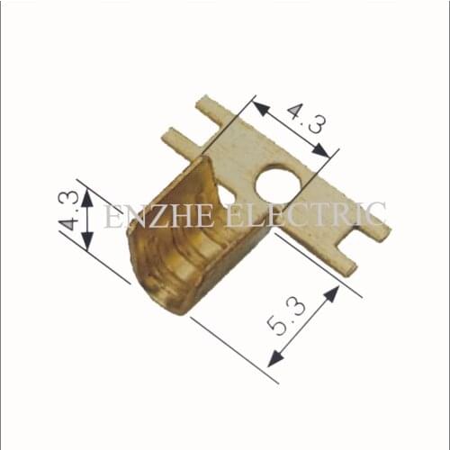 DJ454A Line card line buckle 0.5-0.75mm2 auto terminal brass Plug-in terminal spring wire connector cable automotive