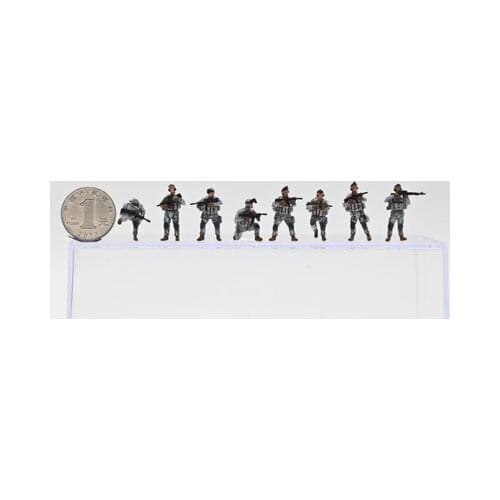 3.75inch, 1/18 pvc figure model toy joint movable soldider 8pcs/set