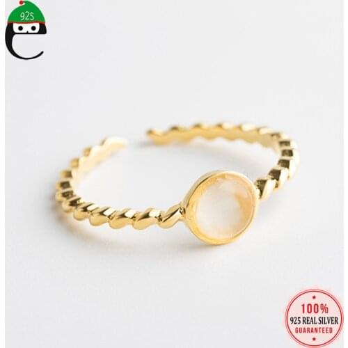 ElfoPlataSi Real 925 Sterling Silver Fashion Sweet Cute Twist Opening Ring For Women Wedding Party Fine S925 Jewelry DA1984