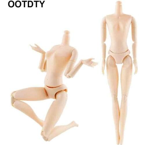 1Pcs 20 Movable Joints Female Doll Body 26cm 1/6 Naked Nude Body Dolls Plastic Princess Doll Gifts Fashion Toy For Girls
