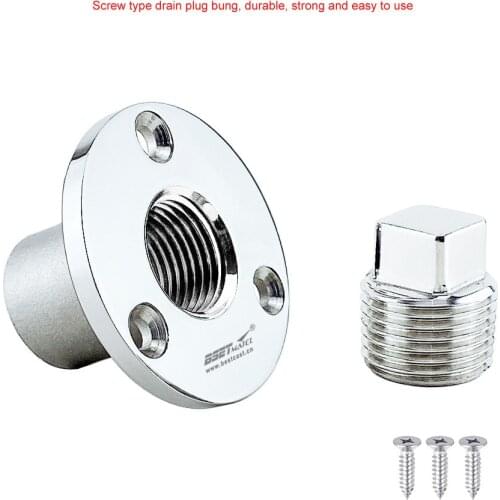 Boat Deck Floor Drain Fitting Grate - 2" Marine 316 Stainless Steel Silver