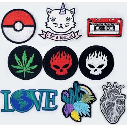 Small Round Anger Iron clothes stitch sew seam cloth textile adornment decoration garnish of coat topcoat jacket trousers bag