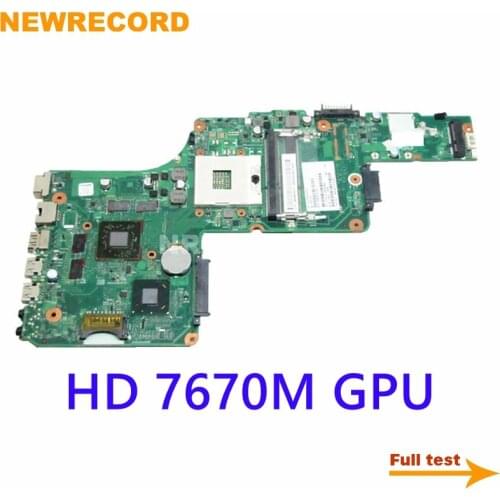 NEWRECORD V000275420 6050A2491301 Laptop Motherboard for Toshiba Satellite S855 L855 HD 7670M GPU s989 DDR3 Mainboard full test