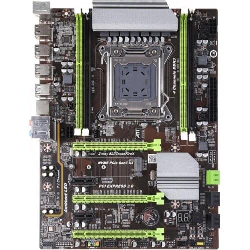 H55F BTC X79T Micro Miner Motherboard USB 3.0 NVME SATA M.2 Interface for CPU Set DDR3 x 4 Memory Slot Low Power LGA 2011