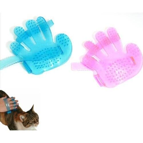 Pet Healthcare Bath Massage Glove Brush Comb Pet Dog Cat Fingers Brush Hand Shampoo Grooming Washing Tool