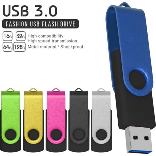 Metal USB 3.0 Pendrive 128 GB USB Flash Drive 64GB 32GB 16GB Flash Drive Portable Memory Stick Pen drive Personalize logo
