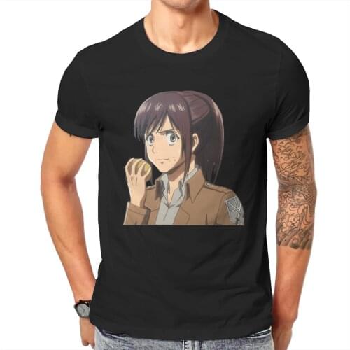 Men Sasha (Attack in Titans) Anime Erwin Kyojin Casual Graphic Classic Creative Tees