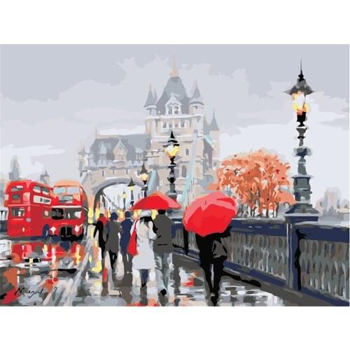 Landscape DIY 11CT Cross Stitch Embroidery Kits Craft Needlework Set Cotton Thread Printed Canvas Home Decoration Sale