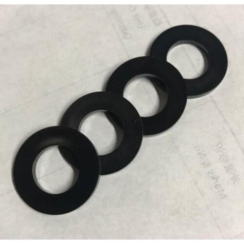 100pcs M2.5 M3 M4 M5 M6 M10 M12 M16 flat gaskets smooth washers PA black nylon polyamide material spacers