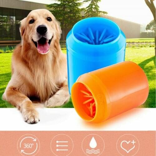 Portable Dog Paw Cleaner Pet Cleaning Brush Cup Dog Foot Cleaner Feet Washer Portable Dog Paw Washer