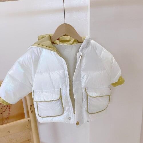 Baby Girls Down Coats Childrens Winter Clothing 2020 New Toddler Girl Plaid Warm Coats Kids Thick Parkas Outwear Baby Clothes